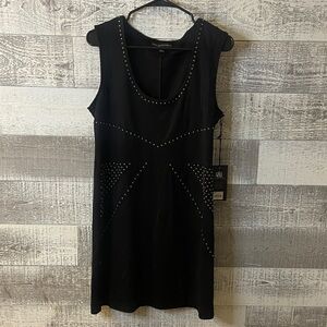 Rock & Republic Black Mini Dress with Stud Accents new with tags